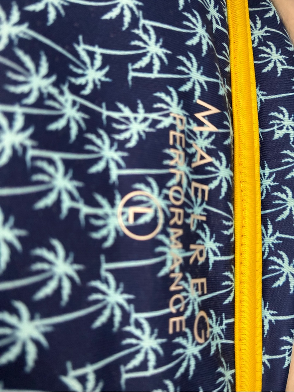 Men's Blue Patterned Performance Jacket - Picture 2 of 2